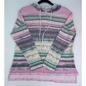 Multicolor Striped Hoodie S